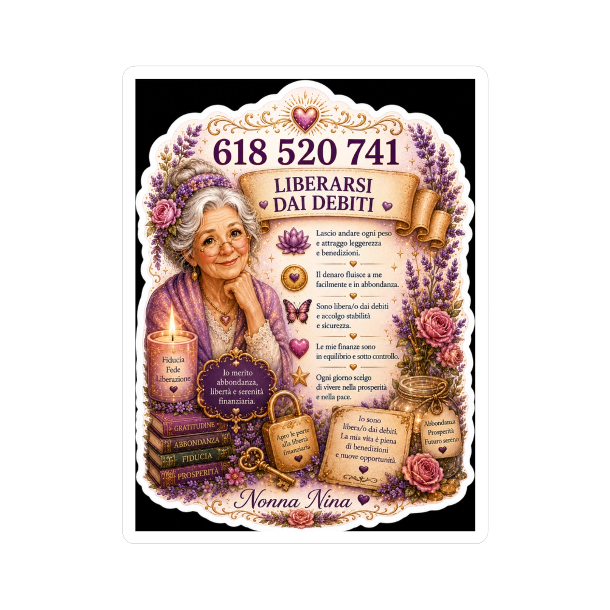 Sticker Nonna Nina – Liberarsi dai Debiti