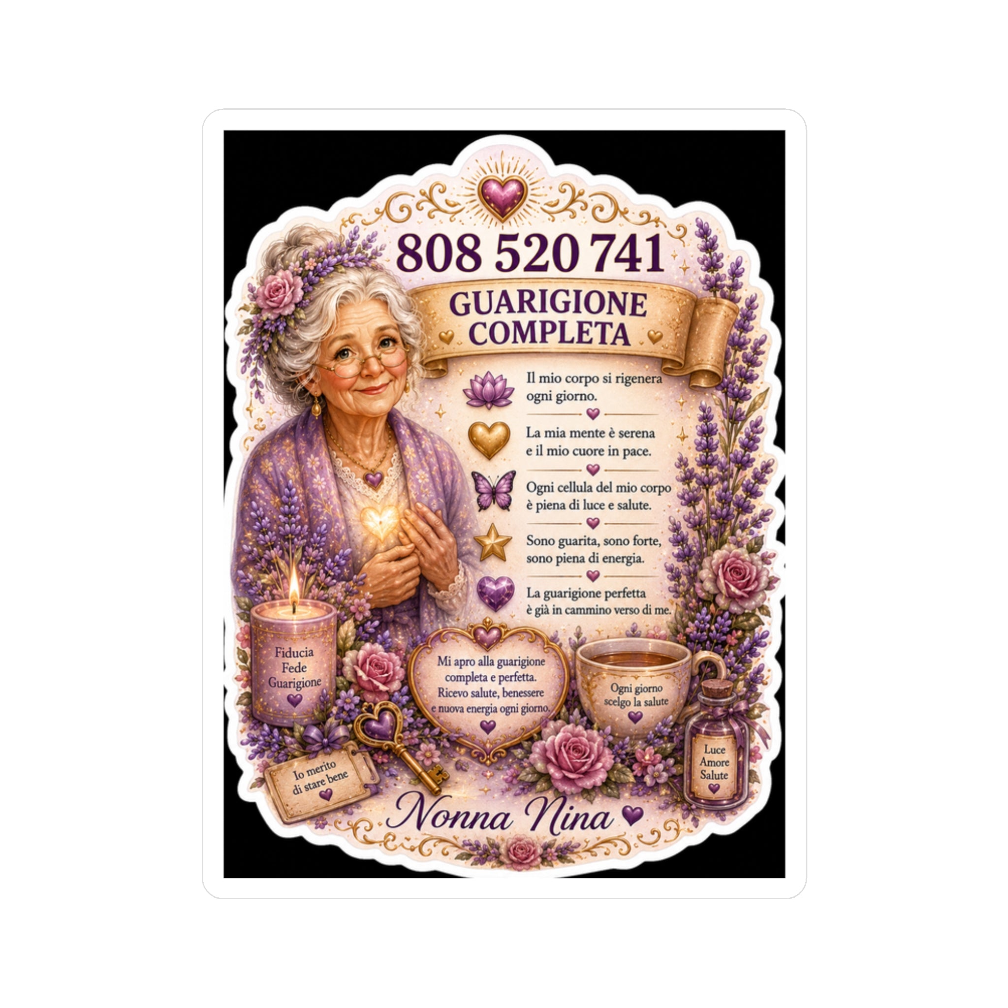 Sticker Nonna Nina – Guarigione Completa
